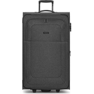 Redolz Essentials 12 2 Rollen Trolley L 78 cm mit Dehnfalte, Koffer, Schwarz Redolz Essentials 12 2 Rollen Trolley L 78 cm mit Dehnfalte, Koffer, Schwarz