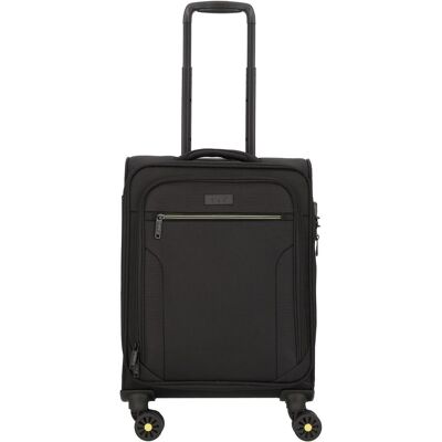 D&N Travel Line 9704 4 Rollen Kabinentrolley S 55 cm mit Dehnfalte, Koffer, Schwarz D&N Travel Line 9704 4 Rollen Kabinentrolley S 55 cm mit Dehnfalte, Koffer, Schwarz