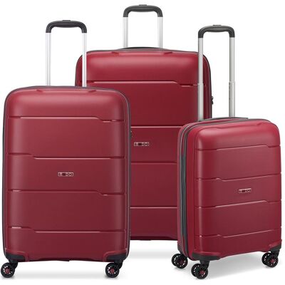 Modo by Roncato Galaxy 4 Rollen Kofferset 3-teilig, Koffer, Rot Modo by Roncato Galaxy 4 Rollen Kofferset 3-teilig, Koffer, Rot