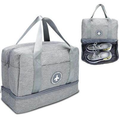 Intirilife Wasserfeste Reisetasche in GRAU, Necessaire, Grau Intirilife Wasserfeste Reisetasche in GRAU, Necessaire, Grau