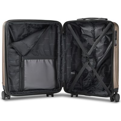 Police New York 4 Rollen Kabinentrolley S 54 cm mit Dehnfalte, Koffer Police New York 4 Rollen Kabinentrolley S 54 cm mit Dehnfalte, Koffer
