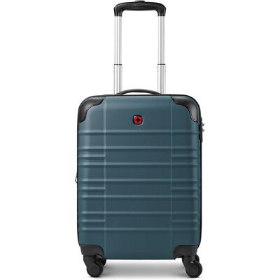 Wenger Amplar Evo 4 Rollen Kabinentrolley S 53 cm mit Dehnfalte, Koffer, Blau Wenger Amplar Evo 4 Rollen Kabinentrolley S 53 cm mit Dehnfalte, Koffer, Blau