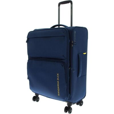 Mandarina Duck Zephyr 4 Rollen Trolley 67 cm mit Dehnfalte, Koffer, Blau Mandarina Duck Zephyr 4 Rollen Trolley 67 cm mit Dehnfalte, Koffer, Blau