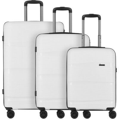 D&N Travel Line 4300 4 Rollen Kofferset 3-teilig, Koffer, Weiss D&N Travel Line 4300 4 Rollen Kofferset 3-teilig, Koffer, Weiss