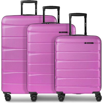 Franky Munich 4.0 4 Rollen Kofferset 3-teilig mit Dehnfalte, Koffer, Pink Franky Munich 4.0 4 Rollen Kofferset 3-teilig mit Dehnfalte, Koffer, Pink