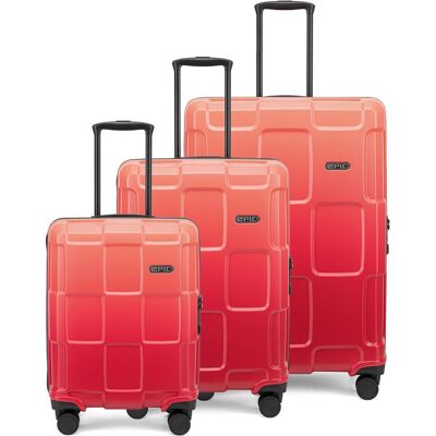 Epic Crate EX Wildlife 4 Rollen Kofferset 3-teilig, Koffer, Rot Epic Crate EX Wildlife 4 Rollen Kofferset 3-teilig, Koffer, Rot
