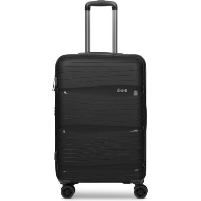 D&N Travel Line 4300-Plus 4 Rollen Trolley M 65 cm mit Dehnfalte, Koffer, Schwarz D&N Travel Line 4300-Plus 4 Rollen Trolley M 65 cm mit Dehnfalte, Koffer, Schwarz
