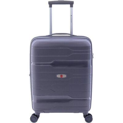 Gladiator 3800 4 Rollen Kabinentrolley 55 cm mit Dehnfalte, Koffer, Grau Gladiator 3800 4 Rollen Kabinentrolley 55 cm mit Dehnfalte, Koffer, Grau