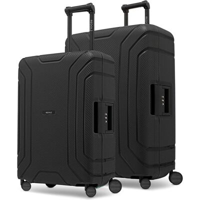 Redolz Essentials 15 4-Rollen Kofferset 2tlg. mit Dreipunktverschluss, Koffer, Schwarz Redolz Essentials 15 4-Rollen Kofferset 2tlg. mit Dreipunktverschluss, Koffer, Schwarz