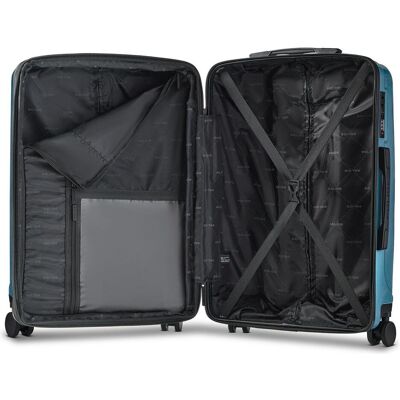 Police New York 4 Rollen Trolley M 62 cm mit Dehnfalte, Koffer, Blau Police New York 4 Rollen Trolley M 62 cm mit Dehnfalte, Koffer, Blau