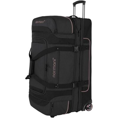 Normani Reisetrolley 120-150 L „Gigaro“ Schwarz/Rosa, Koffer, Schwarz, Rosa Normani Reisetrolley 120-150 L „Gigaro“ Schwarz/Rosa, Koffer, Schwarz, Rosa