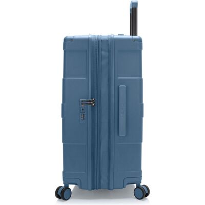 Heys ReNew 4 Rollen Kofferset 3-teilig mit Dehnfalte, Koffer, Blau Heys ReNew 4 Rollen Kofferset 3-teilig mit Dehnfalte, Koffer, Blau