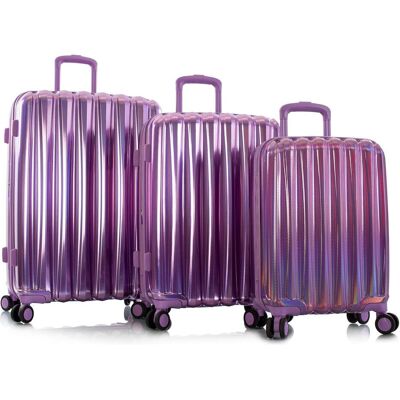 Heys Astro 4 Rollen Kofferset 3-teilig mit Dehnfalte, Koffer, Violett Heys Astro 4 Rollen Kofferset 3-teilig mit Dehnfalte, Koffer, Violett