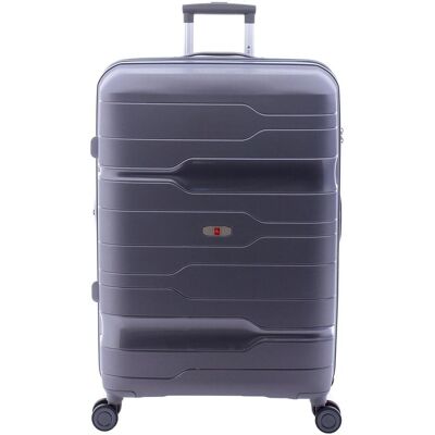 Gladiator 3800 4 Rollen Trolley 77 cm mit Dehnfalte, Koffer, Grau Gladiator 3800 4 Rollen Trolley 77 cm mit Dehnfalte, Koffer, Grau