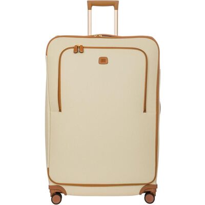Brics Zachte koffer / Trolley / Reiskoffer - Firenze - 82 cm - Beige, Koffer, Beige, Braun Brics Zachte koffer / Trolley / Reiskoffer - Firenze - 82 cm - Beige, Koffer, Beige, Braun
