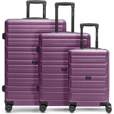 Redolz Essentials 08 3-SET 4 Rollen Kofferset 3-teilig, Koffer, Violett Redolz Essentials 08 3-SET 4 Rollen Kofferset 3-teilig, Koffer, Violett