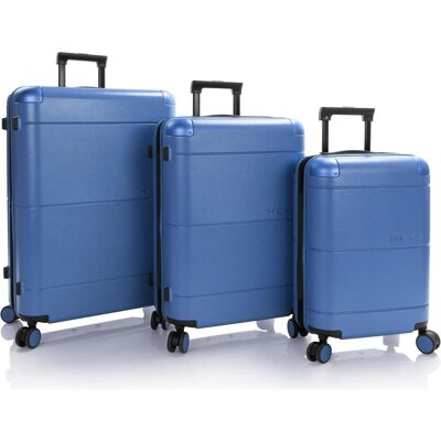 Heys Zen 4 Rollen Kofferset 3-teilig mit Dehnfalte, Koffer, Blau Heys Zen 4 Rollen Kofferset 3-teilig mit Dehnfalte, Koffer, Blau