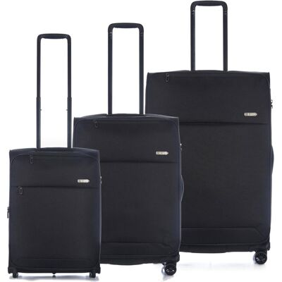 Epic Discovery 4-Rollen Kofferset 3tlg., Koffer, Schwarz Epic Discovery 4-Rollen Kofferset 3tlg., Koffer, Schwarz