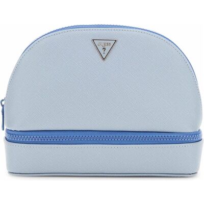 Guess Dome Cosmetic Pouch, Necessaire, Blau, Grau Guess Dome Cosmetic Pouch, Necessaire, Blau, Grau