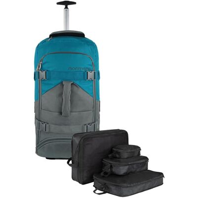 Normani Reisetasche 60 L mit 4 Kleidertaschen, Koffer, Grau Normani Reisetasche 60 L mit 4 Kleidertaschen, Koffer, Grau