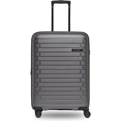 Pactastic Collection 04 THE MEDIUM + 4 Rollen Trolley M 66 cm mit Dehnfalte, Koffer, Grau Pactastic Collection 04 THE MEDIUM + 4 Rollen Trolley M 66 cm mit Dehnfalte, Koffer, Grau