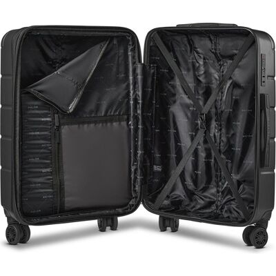 Police Dublin 4 Rollen Trolley M 64 cm mit Dehnfalte, Koffer, Schwarz Police Dublin 4 Rollen Trolley M 64 cm mit Dehnfalte, Koffer, Schwarz