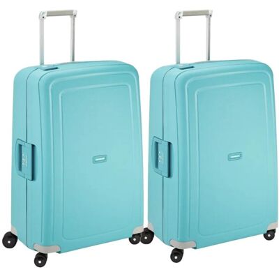 Samsonite S'cure Spinner 75cm Duo Pack Aqua Blau, Koffer, Blau Samsonite S'cure Spinner 75cm Duo Pack Aqua Blau, Koffer, Blau