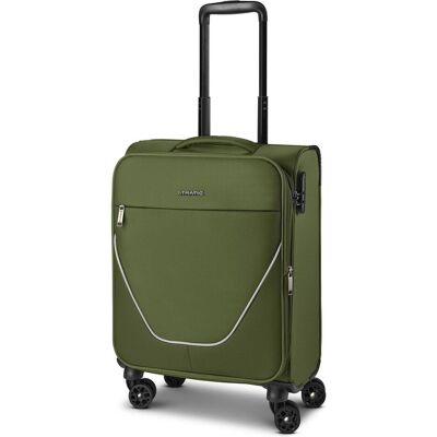 Stratic taska 4-Rollen Kabinentrolley S 55 cm mit Dehnfalte, Koffer, Grün Stratic taska 4-Rollen Kabinentrolley S 55 cm mit Dehnfalte, Koffer, Grün
