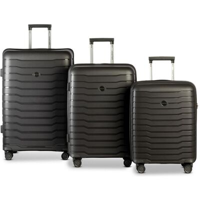 Worldpack Portland 4 Rollen Kofferset 3-teilig, Koffer, Grau Worldpack Portland 4 Rollen Kofferset 3-teilig, Koffer, Grau