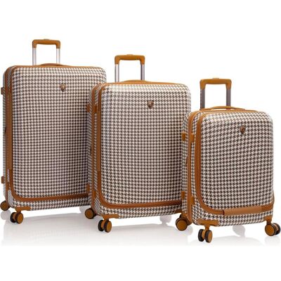 Heys EZ Fashion 4 Rollen Kofferset 3-teilig mit Dehnfalte, Koffer, Braun Heys EZ Fashion 4 Rollen Kofferset 3-teilig mit Dehnfalte, Koffer, Braun