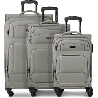 Smartbox Edition 04 4 Rollen Kofferset 3-teilig mit Dehnfalte, Koffer, Grau Smartbox Edition 04 4 Rollen Kofferset 3-teilig mit Dehnfalte, Koffer, Grau