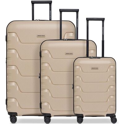 Smartbox Edition 01 4 Rollen Kofferset 3-teilig mit Dehnfalte, Koffer, Beige Smartbox Edition 01 4 Rollen Kofferset 3-teilig mit Dehnfalte, Koffer, Beige