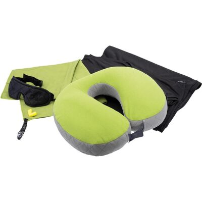Cocoon Travel Set Ultralight 5 pieces wasabi/black, Reisekissen, Grün Cocoon Travel Set Ultralight 5 pieces wasabi/black, Reisekissen, Grün