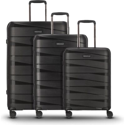Redolz Essentials 10 3-SET 4 Rollen Kofferset 3-teilig, Koffer, Schwarz Redolz Essentials 10 3-SET 4 Rollen Kofferset 3-teilig, Koffer, Schwarz