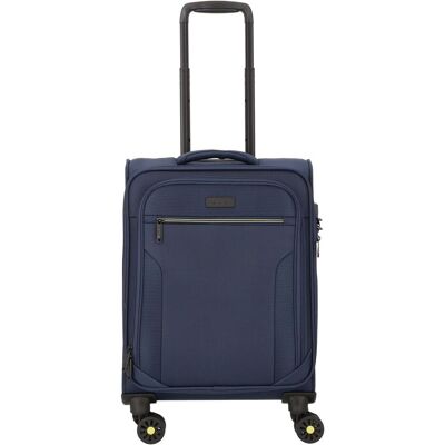 D&N Travel Line 9704 4 Rollen Kabinentrolley S 55 cm mit Dehnfalte, Koffer, Blau D&N Travel Line 9704 4 Rollen Kabinentrolley S 55 cm mit Dehnfalte, Koffer, Blau