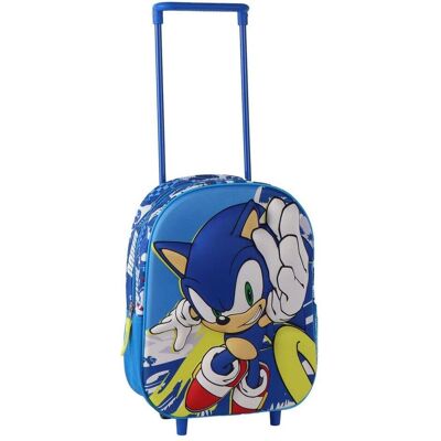 Cerdá Sonic the Hedgehog 3D trolley 30cm, Koffer, Mehrfarbig Cerdá Sonic the Hedgehog 3D trolley 30cm, Koffer, Mehrfarbig