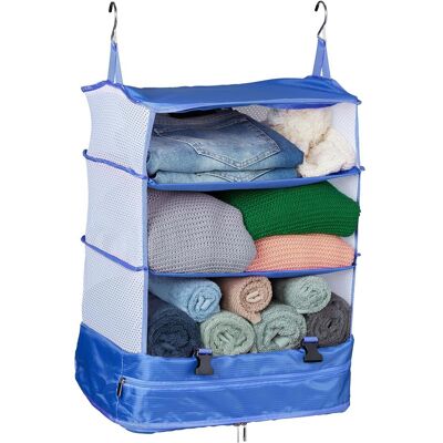 Relaxdays Gepäck-Organizer, Packsack, Blau Relaxdays Gepäck-Organizer, Packsack, Blau