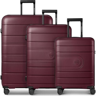 Redolz Essentials 11 4 Rollen Kofferset 3-teilig mit Dehnfalte, Koffer, Rot Redolz Essentials 11 4 Rollen Kofferset 3-teilig mit Dehnfalte, Koffer, Rot