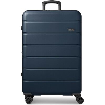 Saxoline Miami 4 Rollen Trolley L 75 cm mit Dehnfalte, Koffer, Blau, Schwarz Saxoline Miami 4 Rollen Trolley L 75 cm mit Dehnfalte, Koffer, Blau, Schwarz