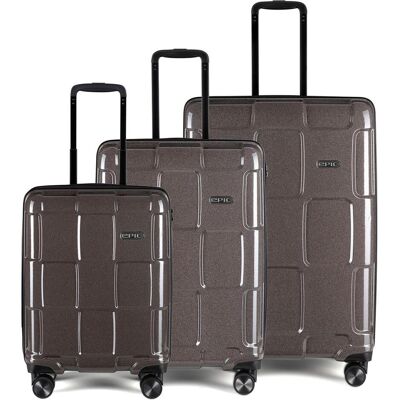 Epic Crate Reflex 4-Rollen Kofferset 3tlg., Koffer, Schwarz Epic Crate Reflex 4-Rollen Kofferset 3tlg., Koffer, Schwarz