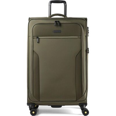D&N Travel Line 9704 4 Rollen Trolley L 78 cm mit Dehnfalte, Koffer, Grün D&N Travel Line 9704 4 Rollen Trolley L 78 cm mit Dehnfalte, Koffer, Grün