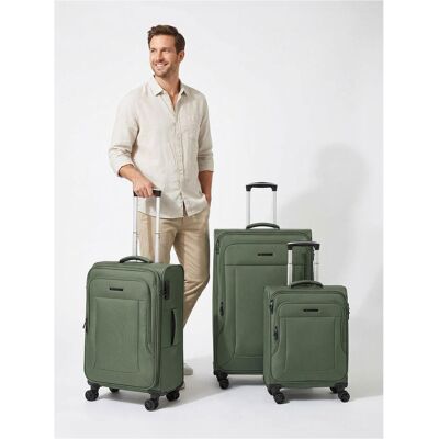 Franky Melbourne 3.0 4-Rollen Kofferset 3tlg. mit Dehnfalte, Koffer, Schwarz Franky Melbourne 3.0 4-Rollen Kofferset 3tlg. mit Dehnfalte, Koffer, Schwarz