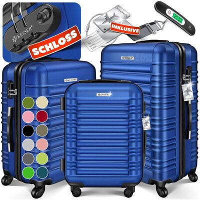 Kesser Reisekoffer mit Zahlenschloss (120L), Koffer, Schwarz, Rosa Kesser Reisekoffer mit Zahlenschloss (120L), Koffer, Schwarz, Rosa