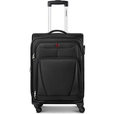 Wenger Beaumont 4 Rollen Trolley M 67 cm mit Dehnfalte, Koffer, Schwarz Wenger Beaumont 4 Rollen Trolley M 67 cm mit Dehnfalte, Koffer, Schwarz