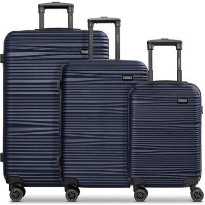 Redolz Essentials 16 3-SET 4 Rollen Kofferset 3-teilig, Koffer, Blau Redolz Essentials 16 3-SET 4 Rollen Kofferset 3-teilig, Koffer, Blau