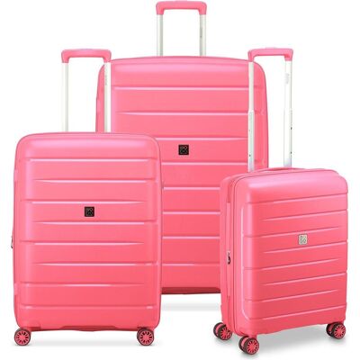 Modo by Roncato Starlight 3.0 4 Rollen Kofferset 3-teilig mit Dehnfalte, Koffer, Pink Modo by Roncato Starlight 3.0 4 Rollen Kofferset 3-teilig mit Dehnfalte, Koffer, Pink
