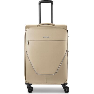 Stratic taska 4-Rollen Trolley M 65 cm mit Dehnfalte, Koffer, Grau Stratic taska 4-Rollen Trolley M 65 cm mit Dehnfalte, Koffer, Grau