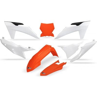 UFO, Motorrad Zubehör, Kunststoff-Set KTM SX 125 / 250 / 300 TBI '23-'24, SX-F 250 / 350 / 450 '23-'24 OEM-Farbe UFO, Motorrad Zubehör, Kunststoff-Set KTM SX 125 / 250 / 300 TBI '23-'24, SX-F 250 / 350 / 450 '23-'24 OEM-Farbe