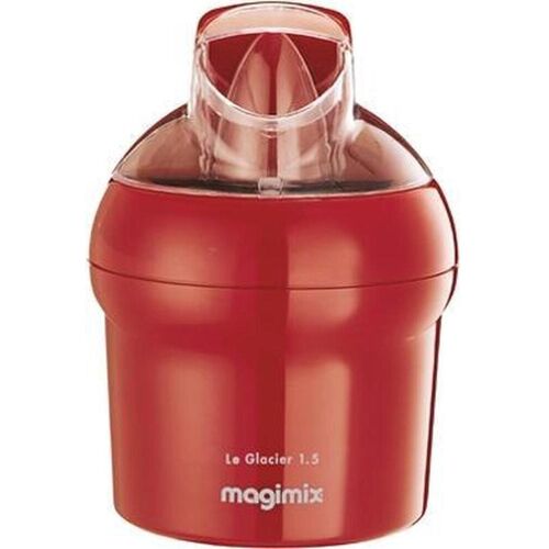 Magimix Glacier Gelkanister-Eismaschine, Eisherstellung, Rot