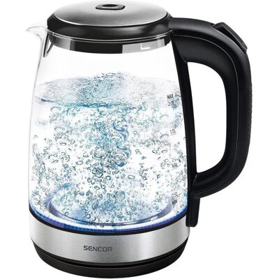 Sencor GLASS SWK 2080BK, Wasserkocher, Schwarz, Transparent Sencor GLASS SWK 2080BK, Wasserkocher, Schwarz, Transparent